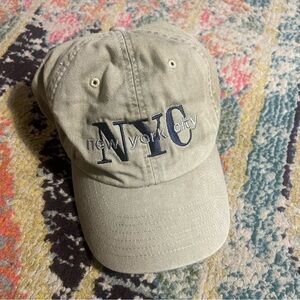 Dog Daze Black New York City Fitted Hat Cap olive green